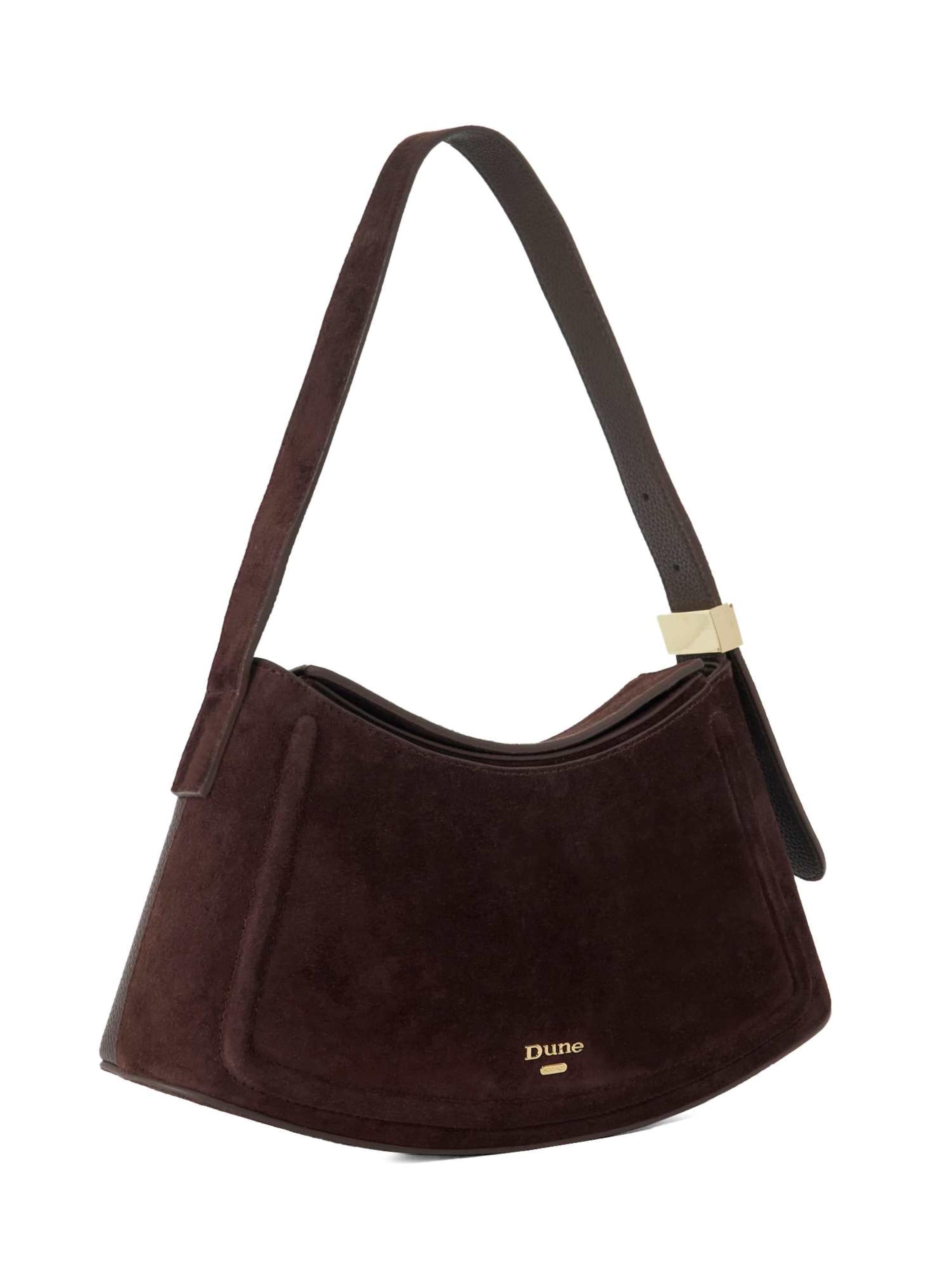 Dune LONDON Schultertasche 'Dependent' in Braun