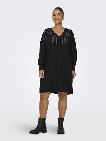 ONLY Carmakoma Kleid 'CARLULA' in Schwarz: Vorderseite