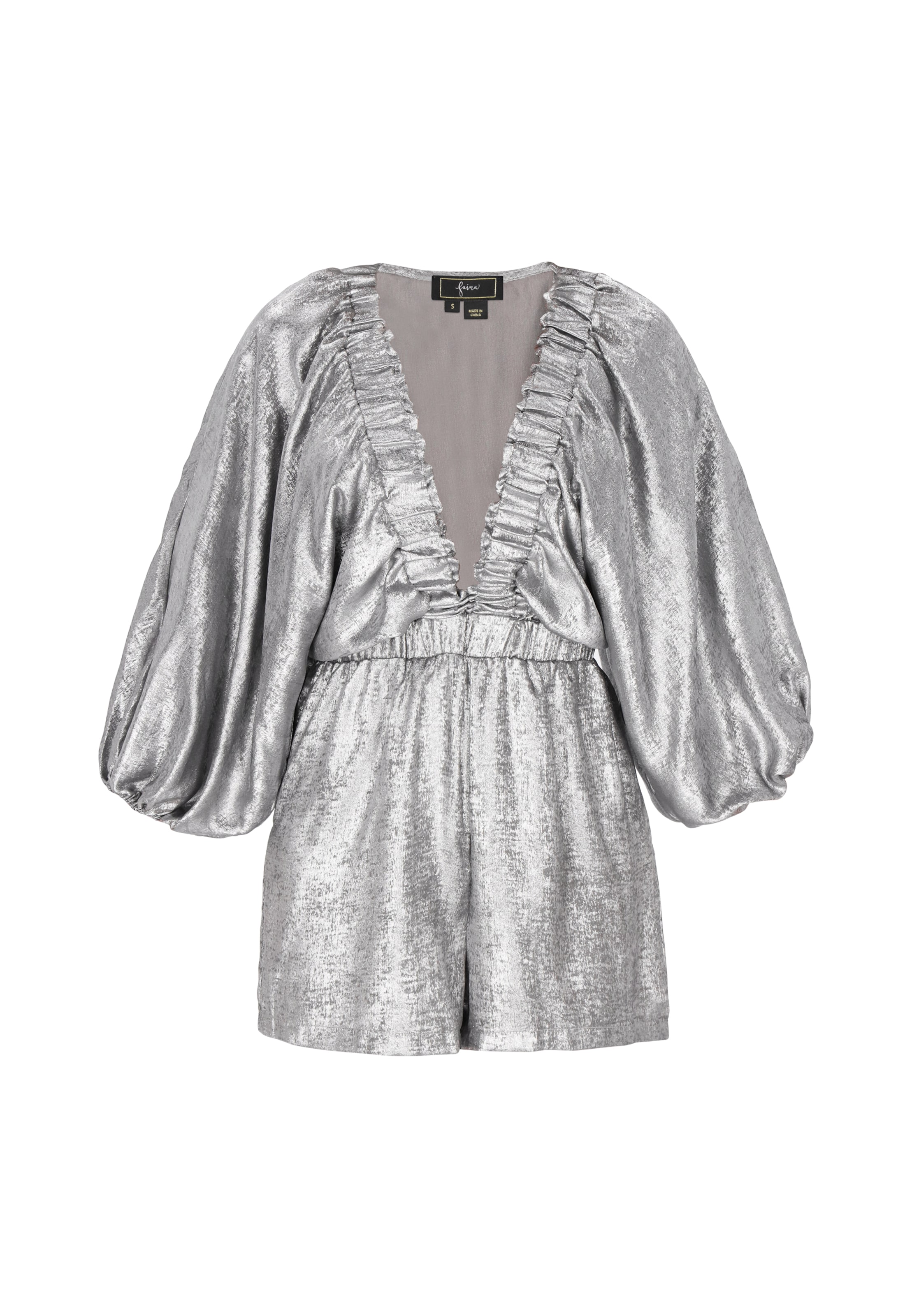 faina - Macacões em prata: frente