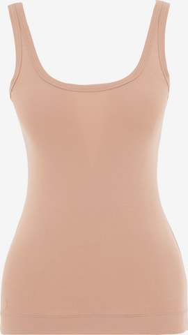 Organication Top in Beige: front