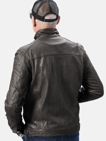 18N62 Lederjacke 'NEGascon' in Schwarz