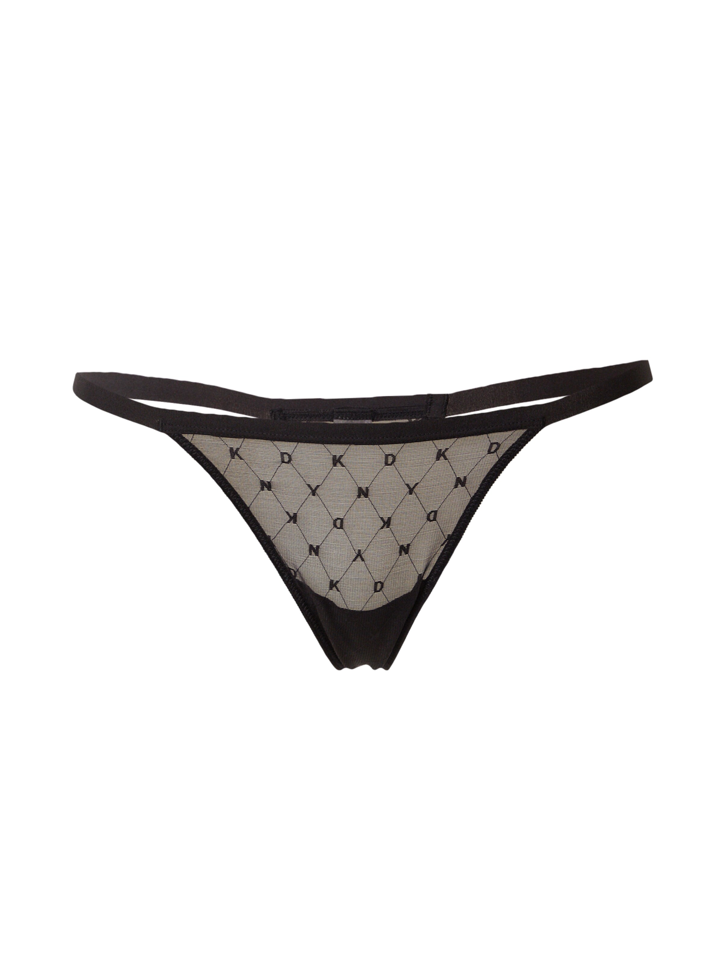DKNY Intimates String in Schwarz: Vorderseite