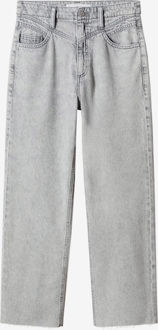 MANGO Wide leg Jeans 'Bohemian' i grå: framsida