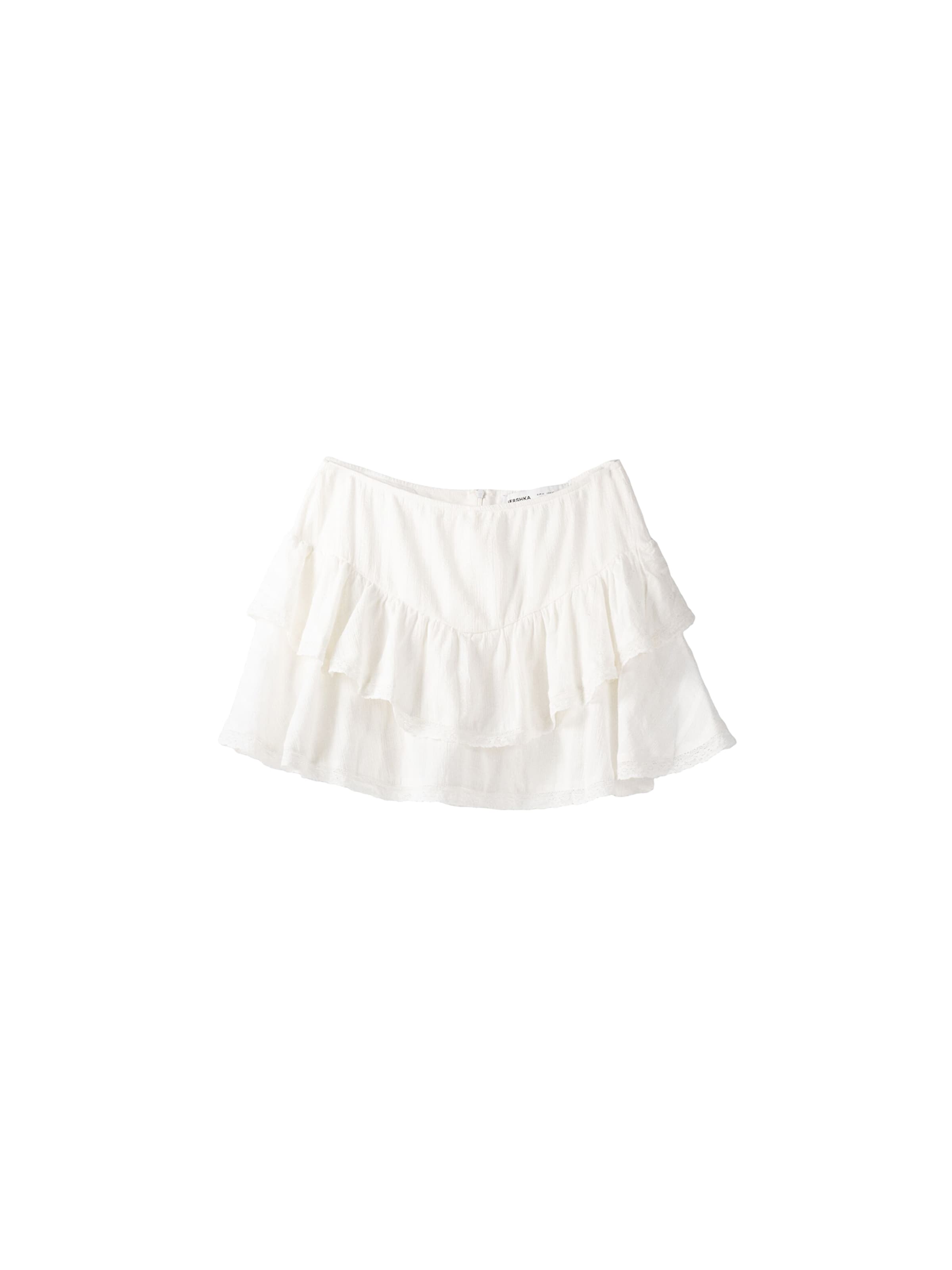 Bershka Rok in Wit ABOUT YOU