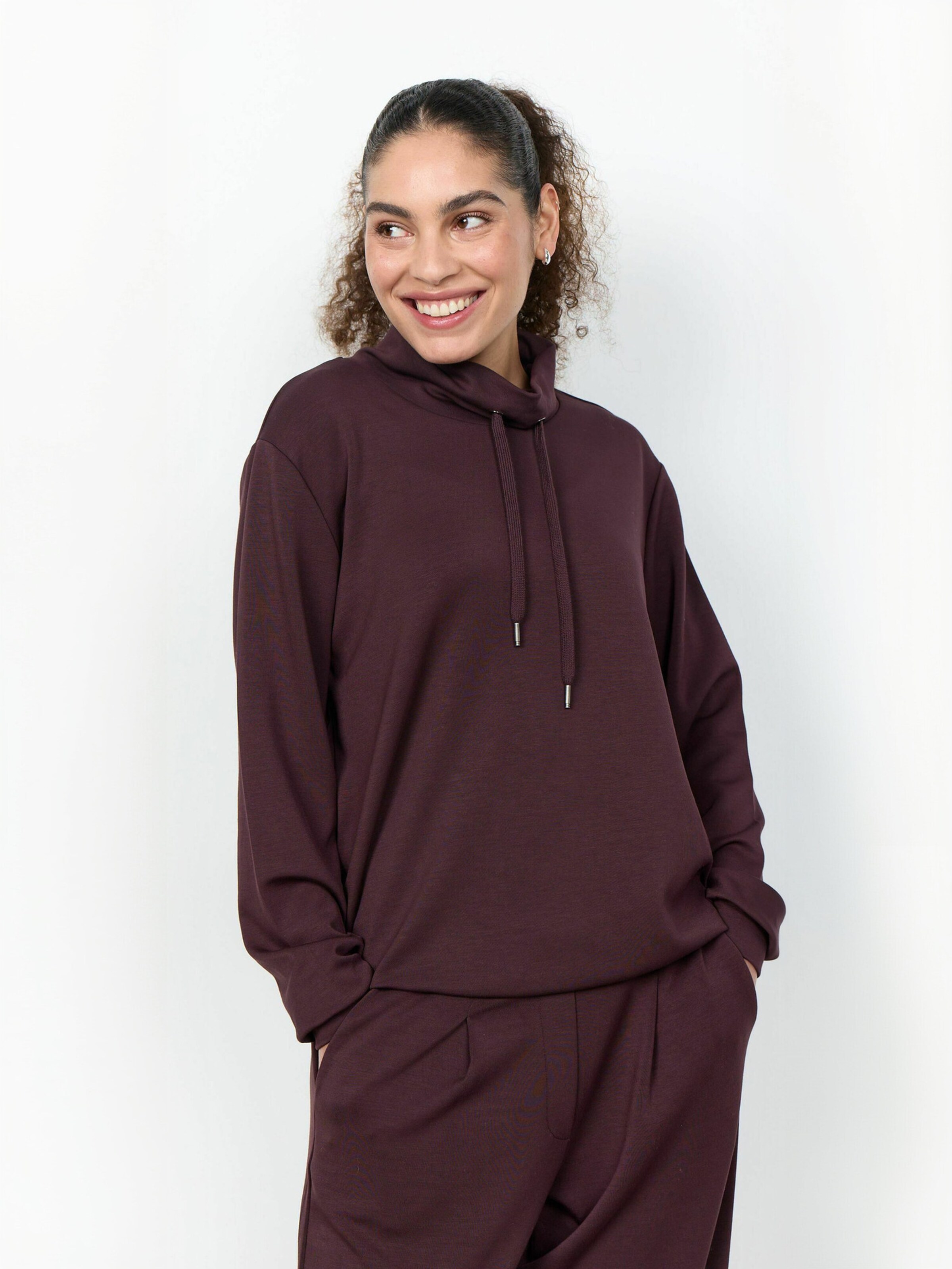 Pull-over ' SC-BANU ' Soyaconcept en violet : devant