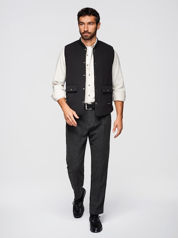 Ombre Bodywarmer 'Javj' in Zwart