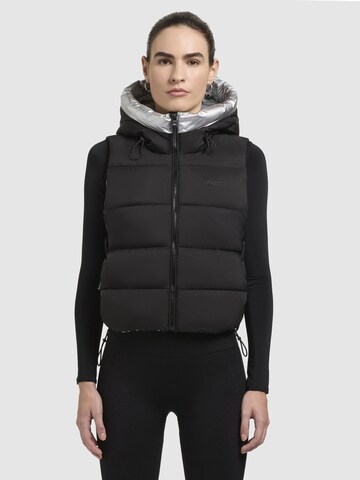 khujo Bodywarmer 'Rina' in Zwart: voorkant