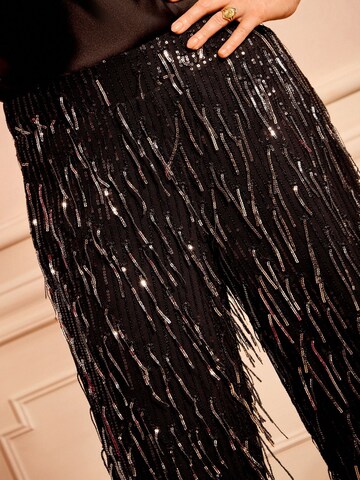 Loosefit Pantaloni di love & roses in nero