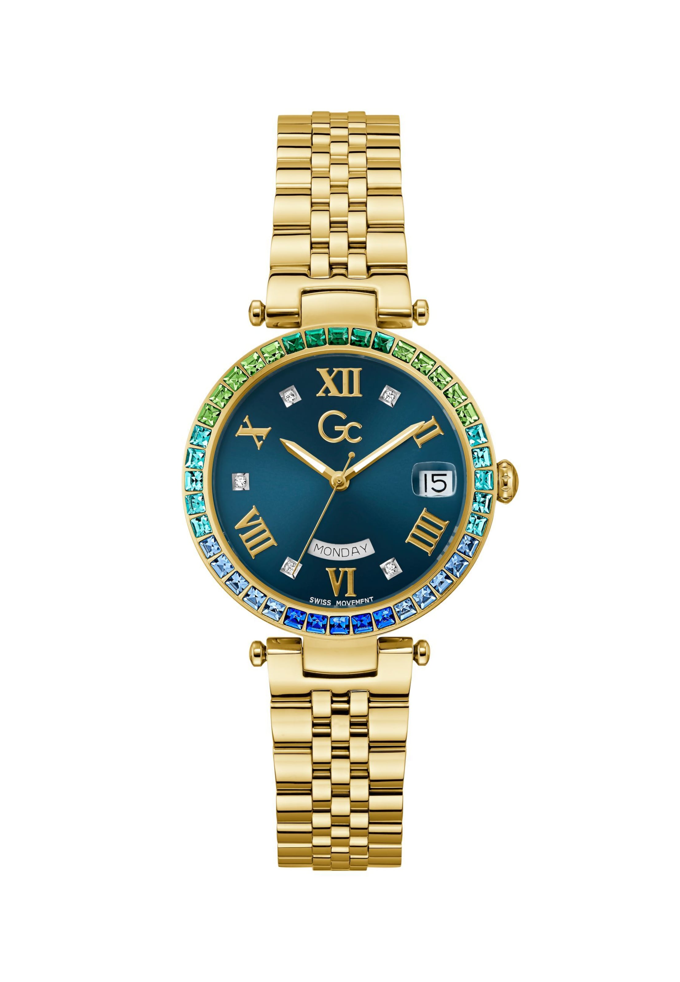 Gc Analog watch in Gold: front