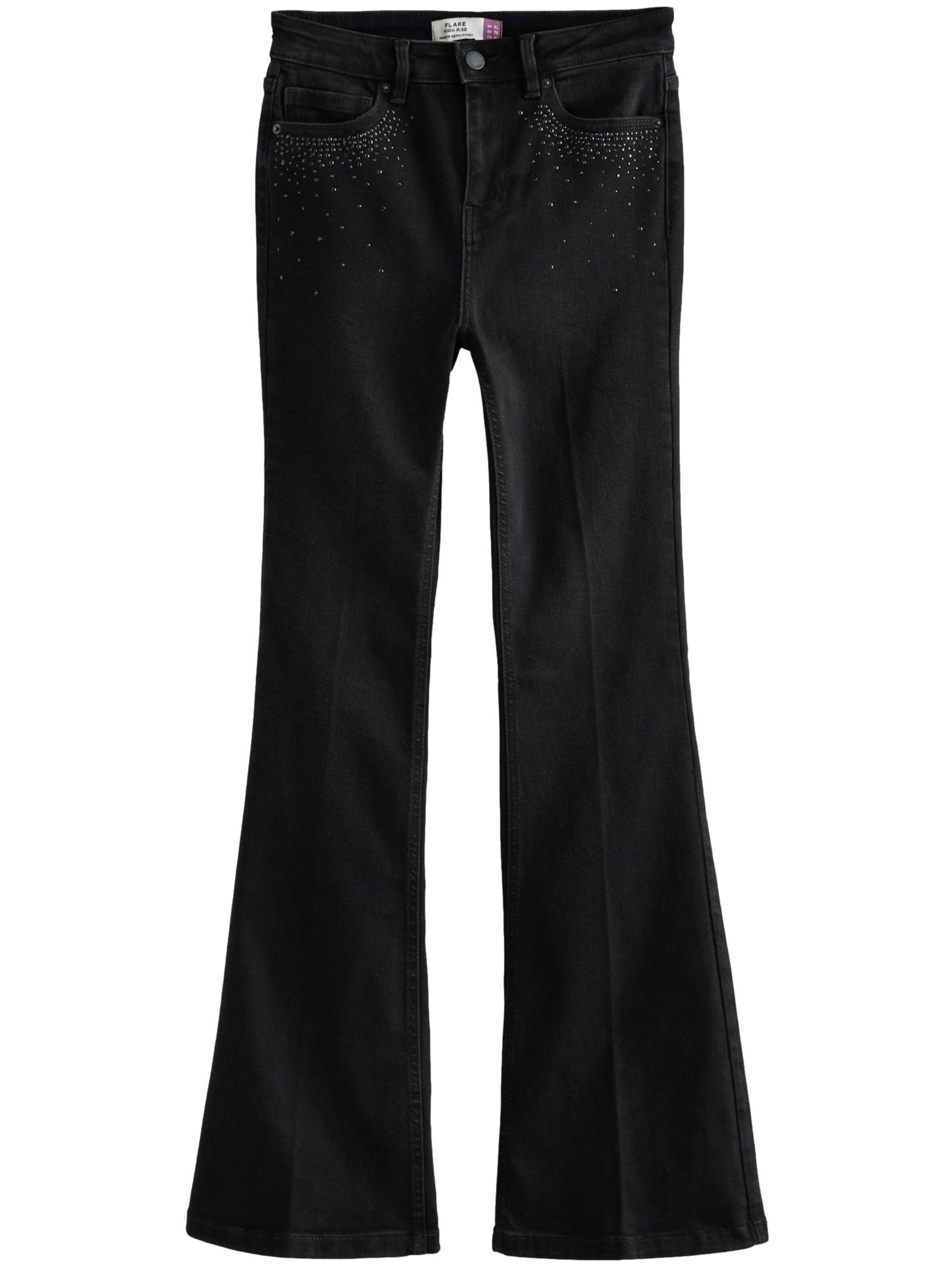 Wide Leg Jean Next en noir : devant