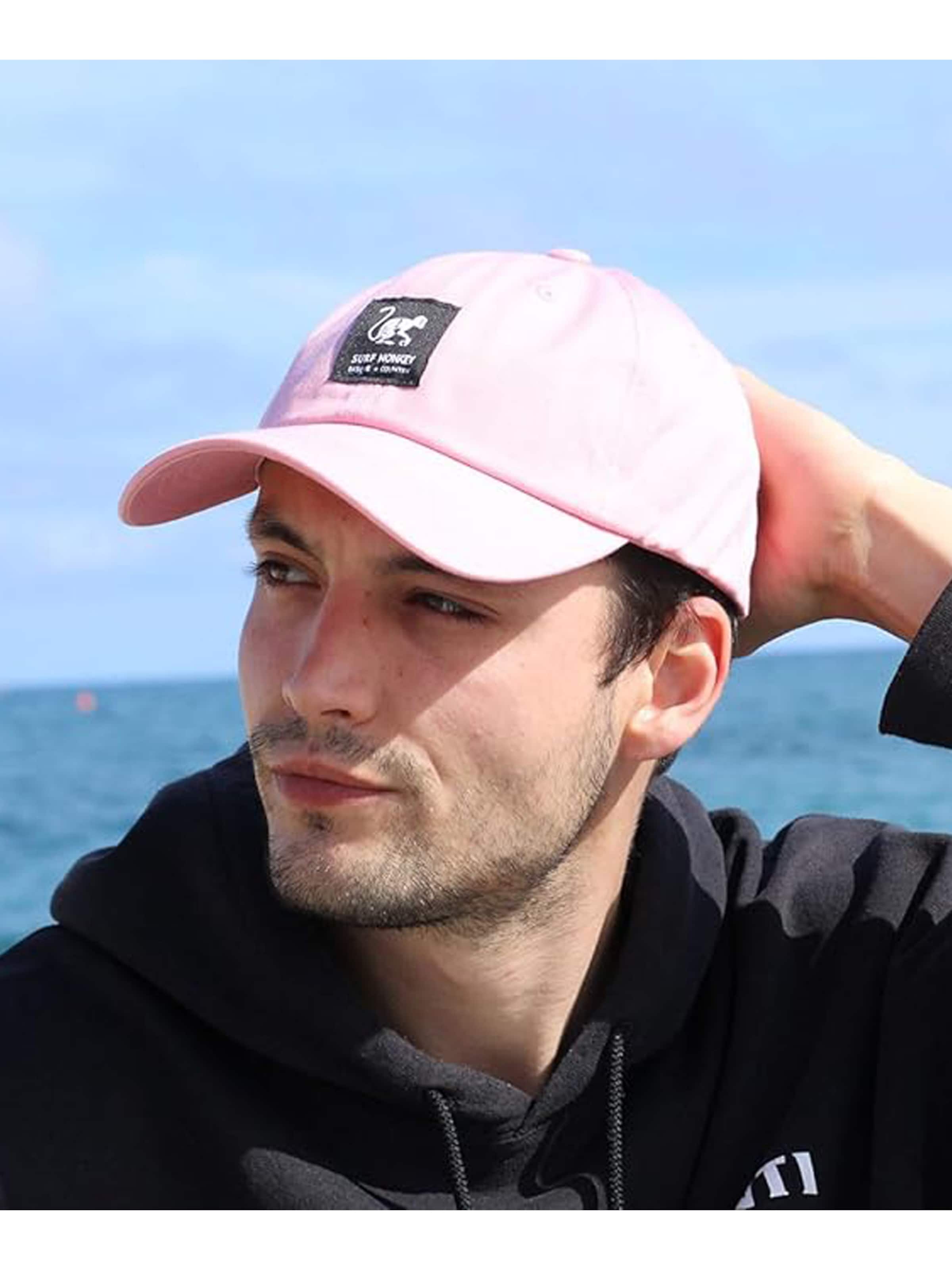 Cappello da baseball sportivo di Surf Monkey in rosa