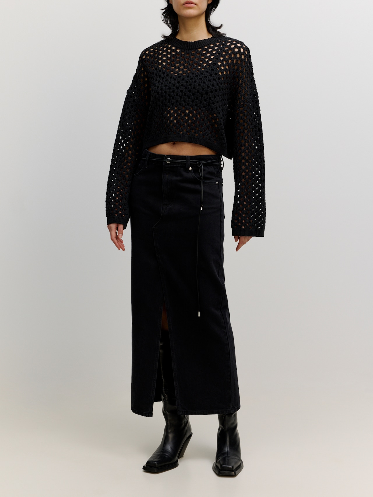 EDITED Produits Pull-over 'Yella' noir