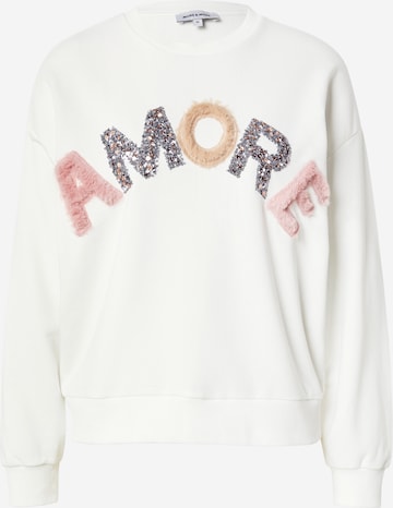 Sweat-shirt 'Amore' MORE & MORE en blanc : devant