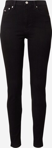 Tommy Jeans Skinny Kavbojke 'Sylvia' | črna barva: sprednja stran