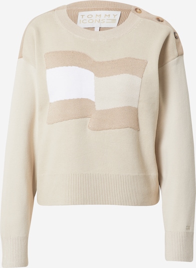 gitt / világos bézs / fehér TOMMY HILFIGER Pulóver, Termék nézet