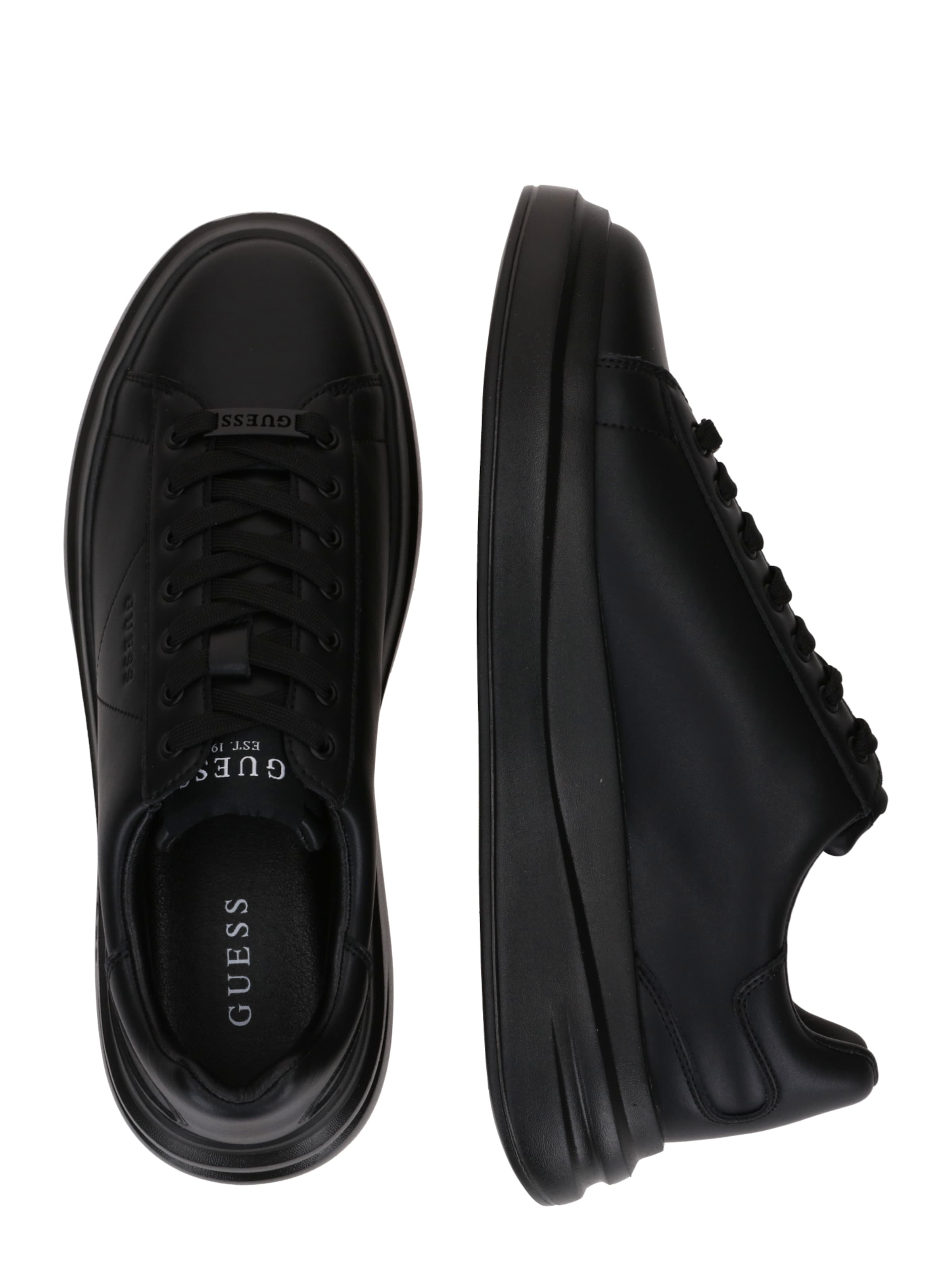 GUESSNiske tenisice 'Elba' - crna boja