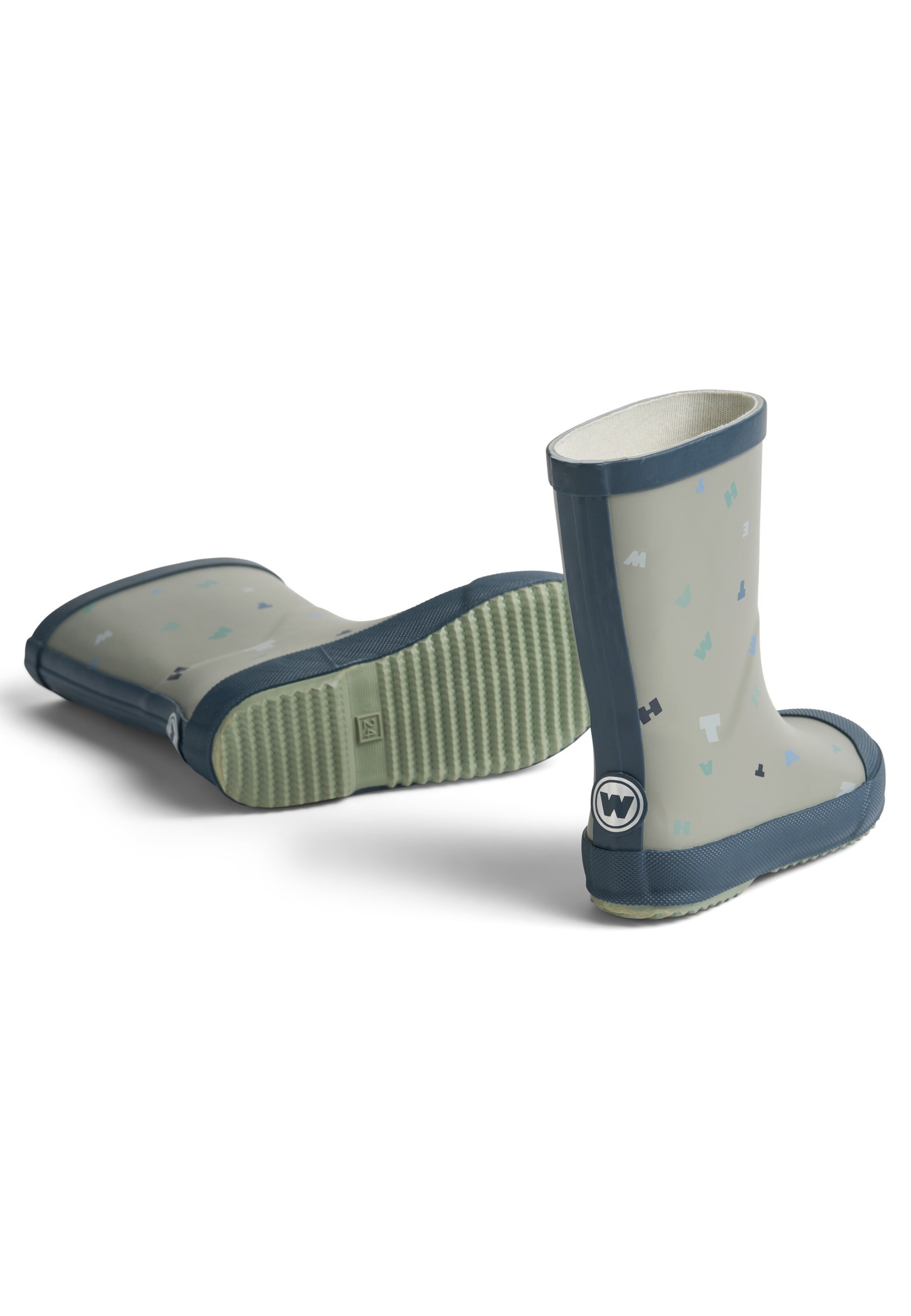 Bottes en caoutchouc 'Muddy' WHEAT en bleu