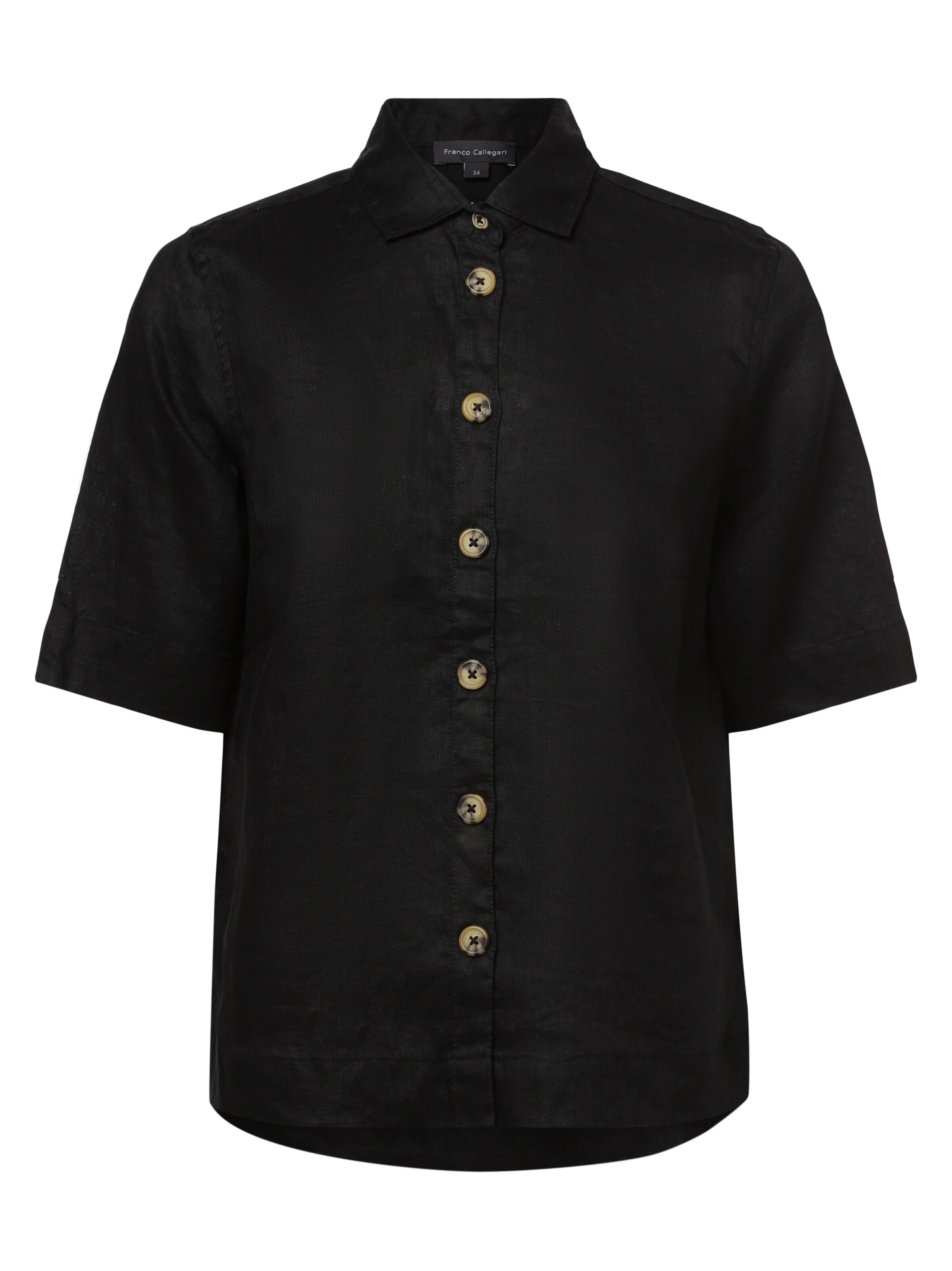 Franco Callegari Bluse in Schwarz: Vorderseite