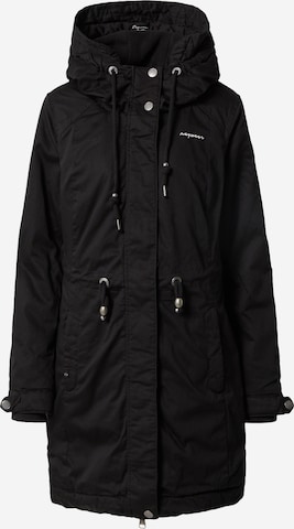 Ragwear Performance Jacket 'AURORIE CRYSTAL' in Black: front