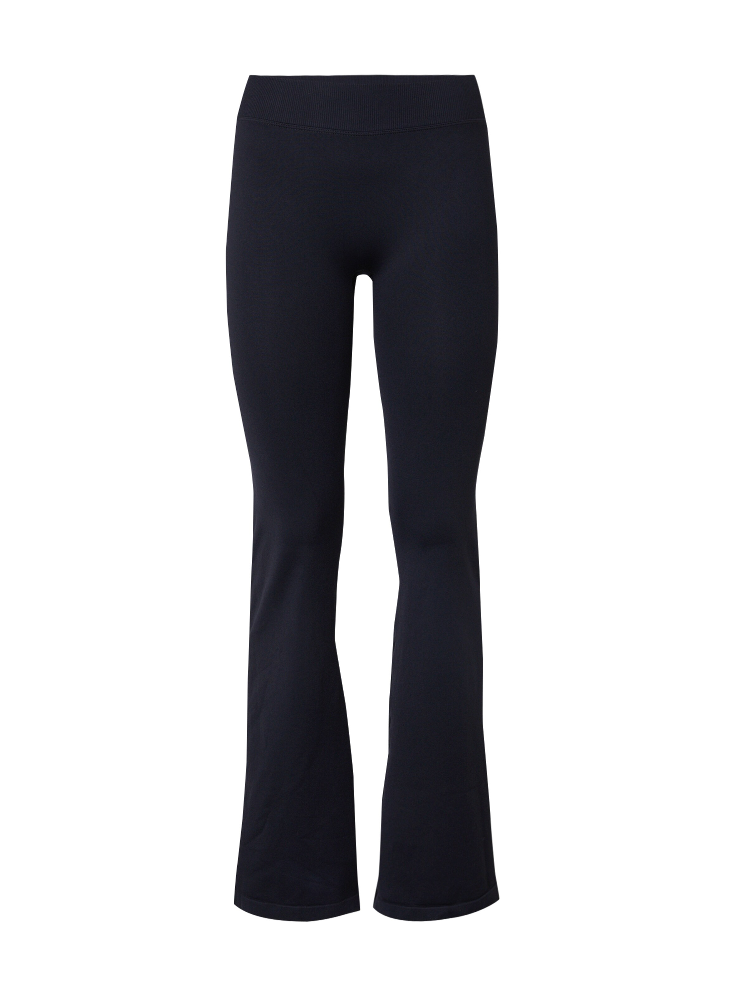 ICANIWILL Flared Παντελόνι φόρμας σε μαύρο: μπροστά