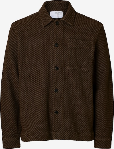 SELECTED Paita 'SLHREGFRED' värissä tummanruskea / harmaa, Tuotenäkymä