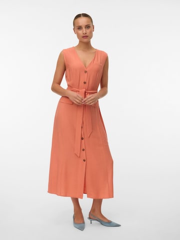 VERO MODA - Vestido camisero 'VMJaylin' en naranja