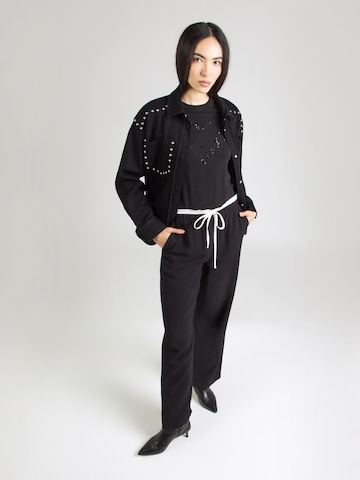 GUESS - Camisa 'LOVE' em preto