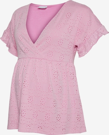 MAMALICIOUS - Camisa 'Dinne' em rosa: frente