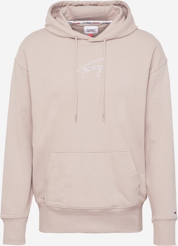 Sweat-shirt Tommy Jeans en beige : devant