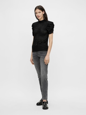 PIECES - Blusa en negro