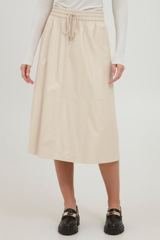 b.young Skirt in Beige: front