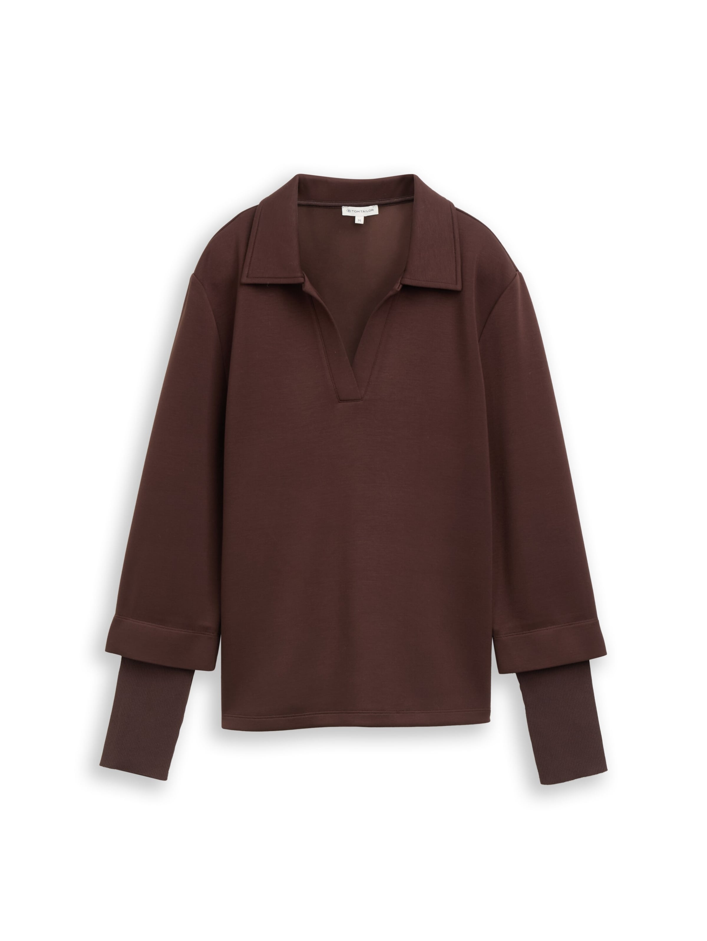 TOM TAILOR Sweatshirt in Braun: Vorderseite