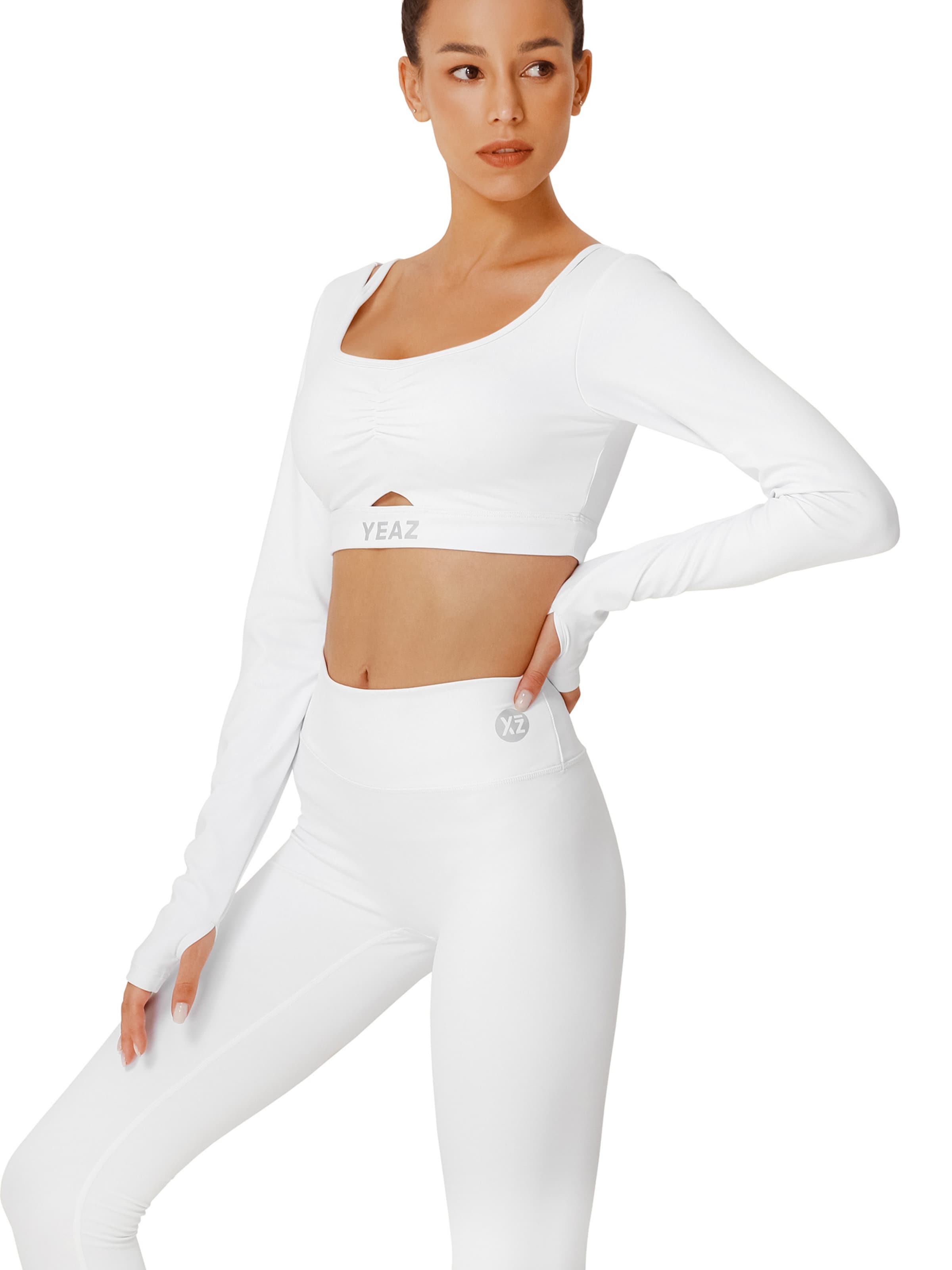 T-shirt fonctionnel 'Horizon' YEAZ en blanc