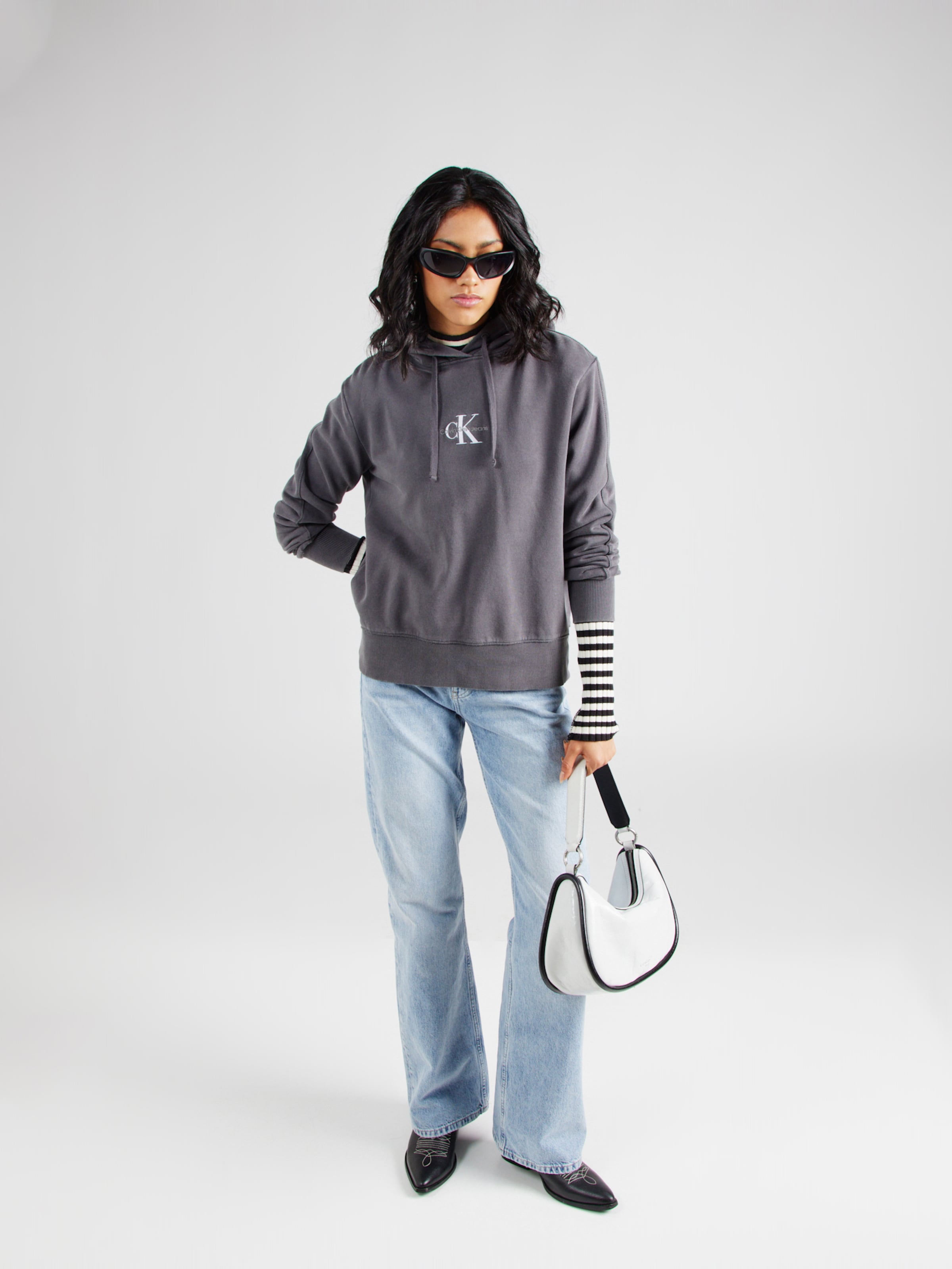 Calvin klein jeans grey sweatshirt sale