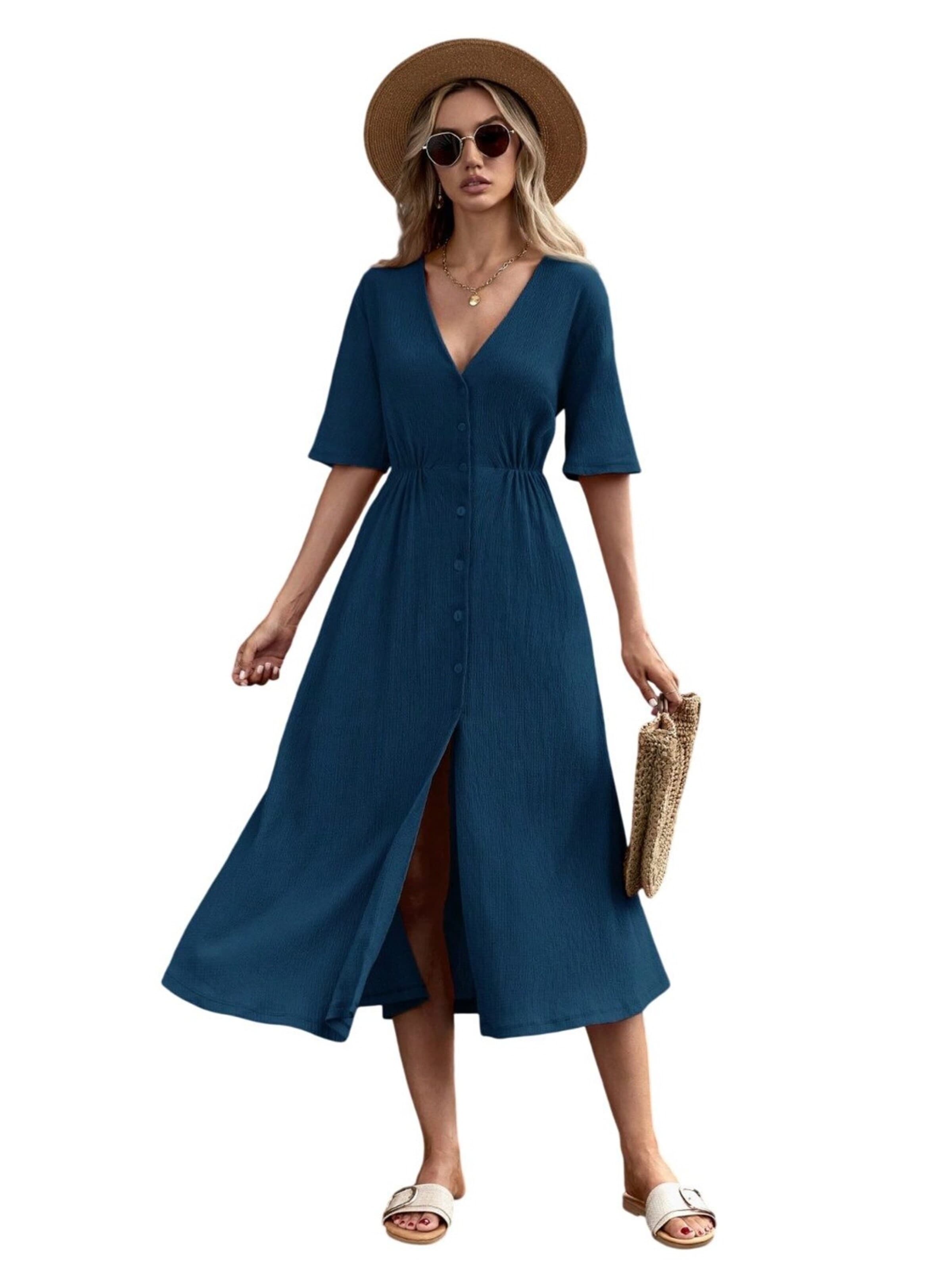 Ocoza Dress in Blue
