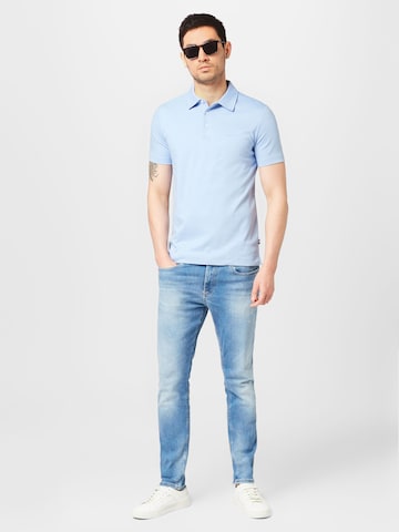 BOSS Black Poloshirt 'Palosh' in Blau