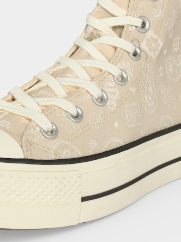 Baskets hautes 'CTAS' CONVERSE en beige
