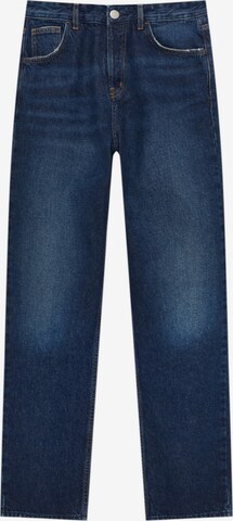 Regular Jeans de la Pull&Bear pe albastru: față