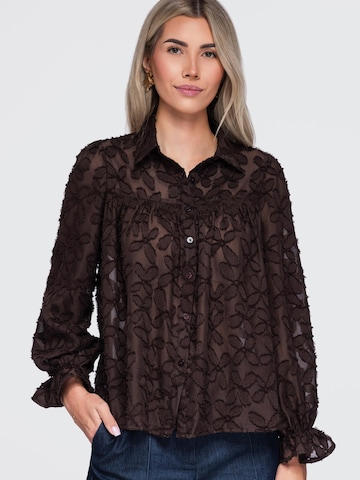 Ombre Bluse‌‌‌‌‌‌ in Braun
