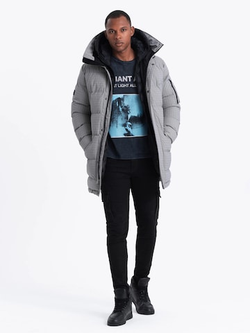 Ombre Winter jacket 'OM-Jalj-0201' in Grey