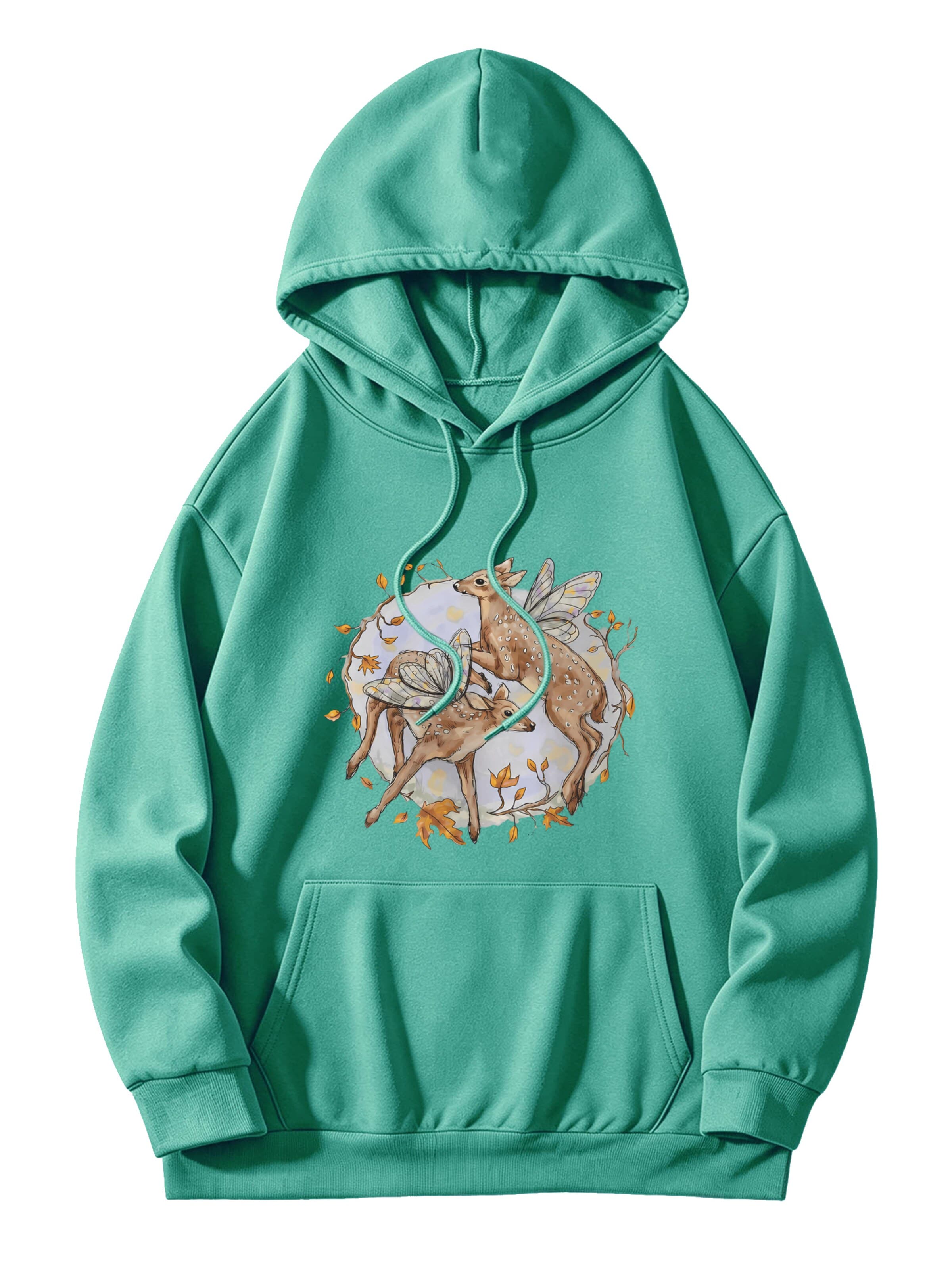 GORHEY Sweatshirt in Groen: voorkant