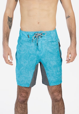 Spyder Swimming Trunks in Blue: front