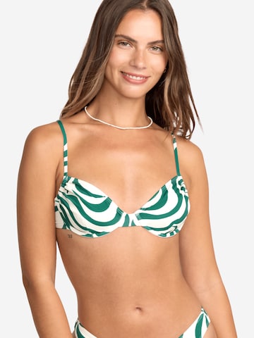 BILLABONG T-Shirt Bikinitop 'All The Waves Talia' in Grün: Vorderseite