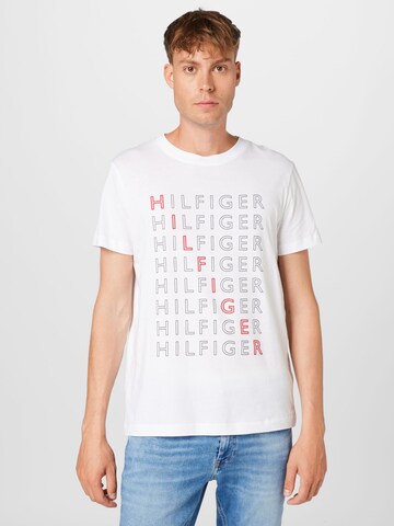 TOMMY HILFIGER Tričko – bílá: přední strana