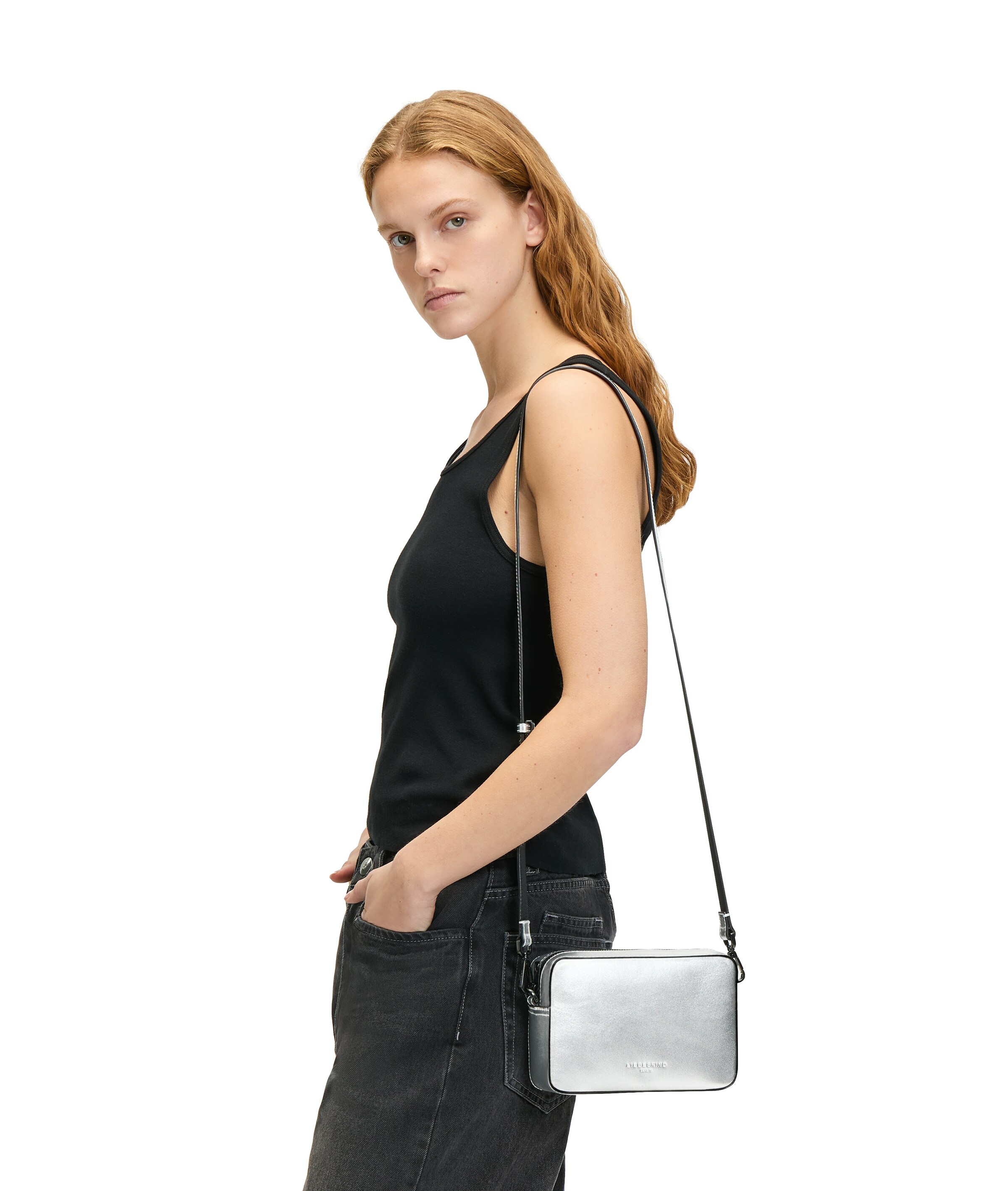 Liebeskind Berlin Чанта с презрамки 'Hilla' в сребърно