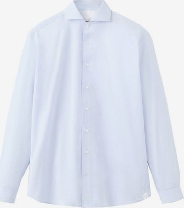 MANGO MAN Button Up Shirt 'Roma2' in Blue: front