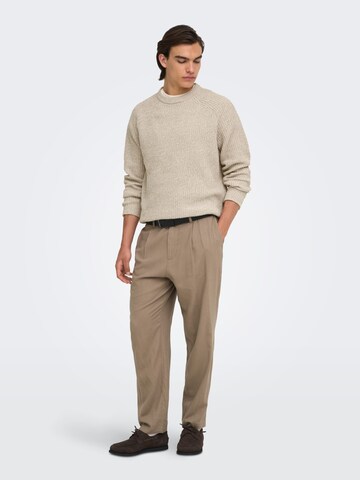 Only & Sons Sweater 'Join' in Beige