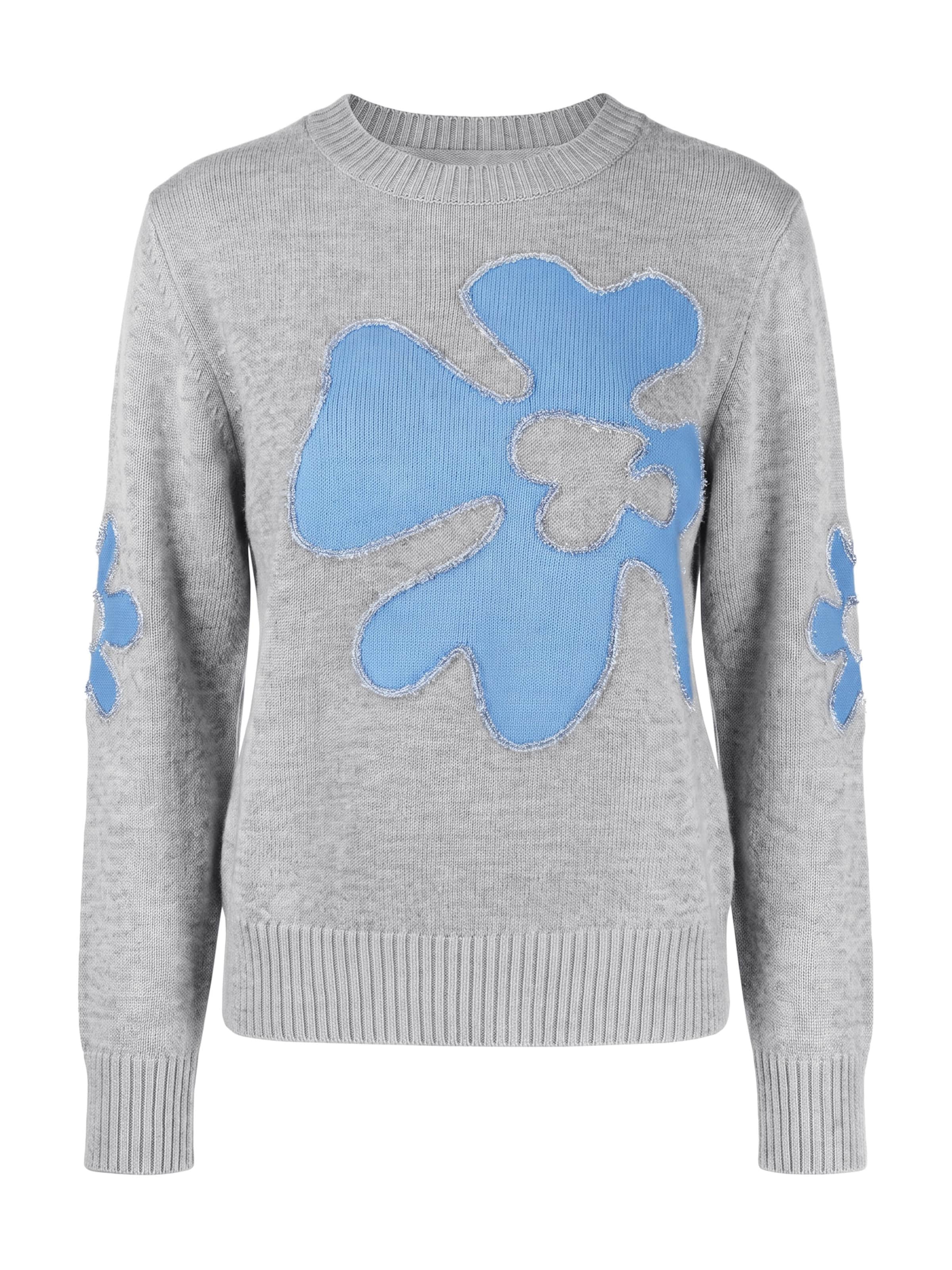 Imily Bela Pullover i XS i blå / lysegrå, Produktvisning