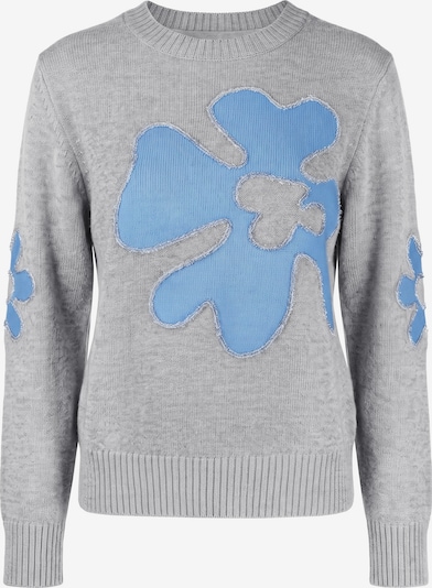 Imily Bela Pullover i XS i blå / lysegrå, Produktvisning