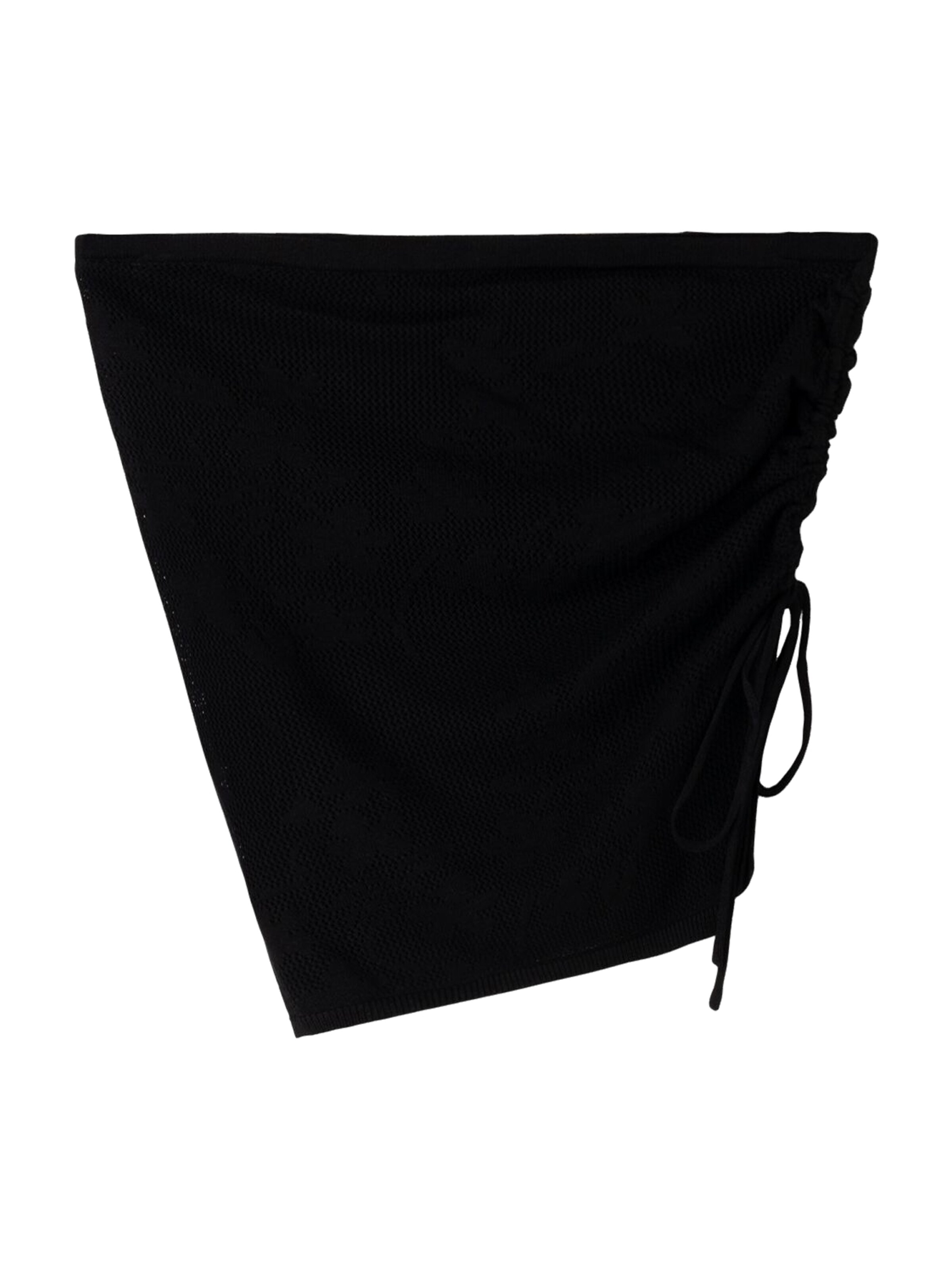 Bershka Vyšívaný top - Čierna: predná strana